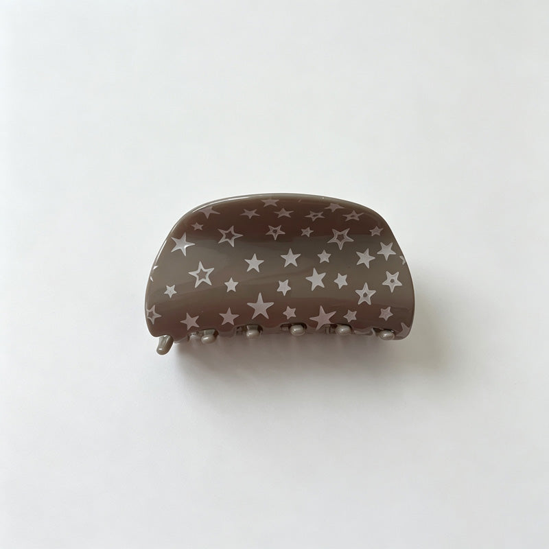 Star Print Acrylic Hair Claw
