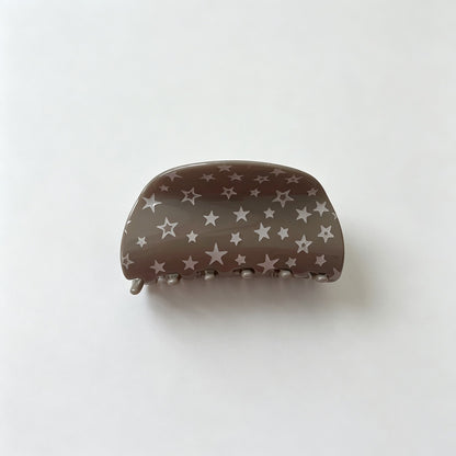 Star Print Acrylic Hair Claw