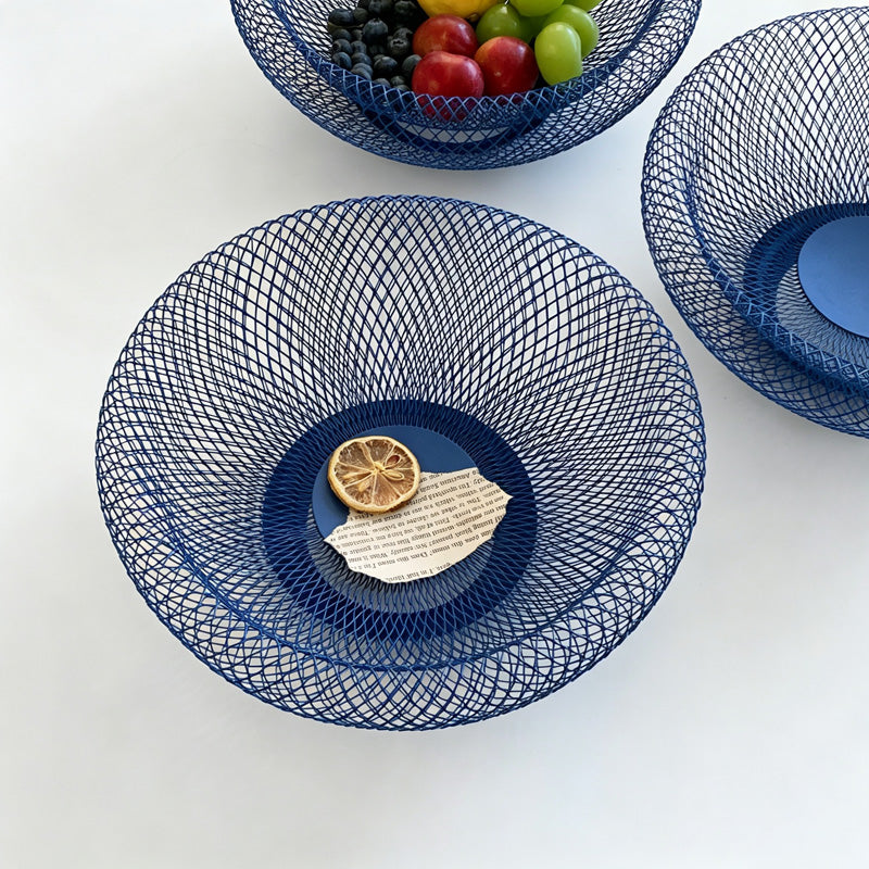 Blue Mesh Serving Bowl