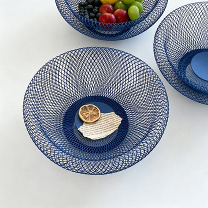 Blue Mesh Serving Bowl