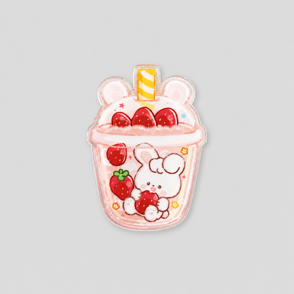 Milk Tea Cup Animal Paper Clip