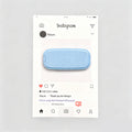 Minimalist Synthetic Leather Folding Adhesive Phone Mirror