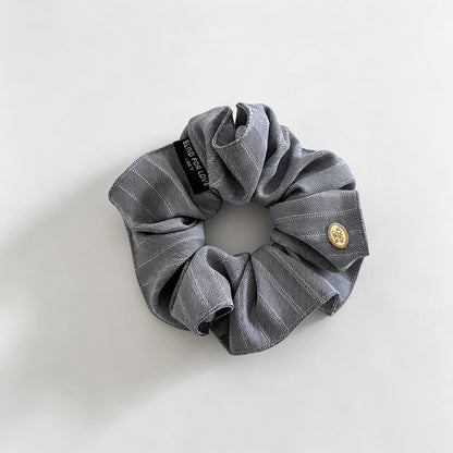 Stripe Square Scarf Scrunchie