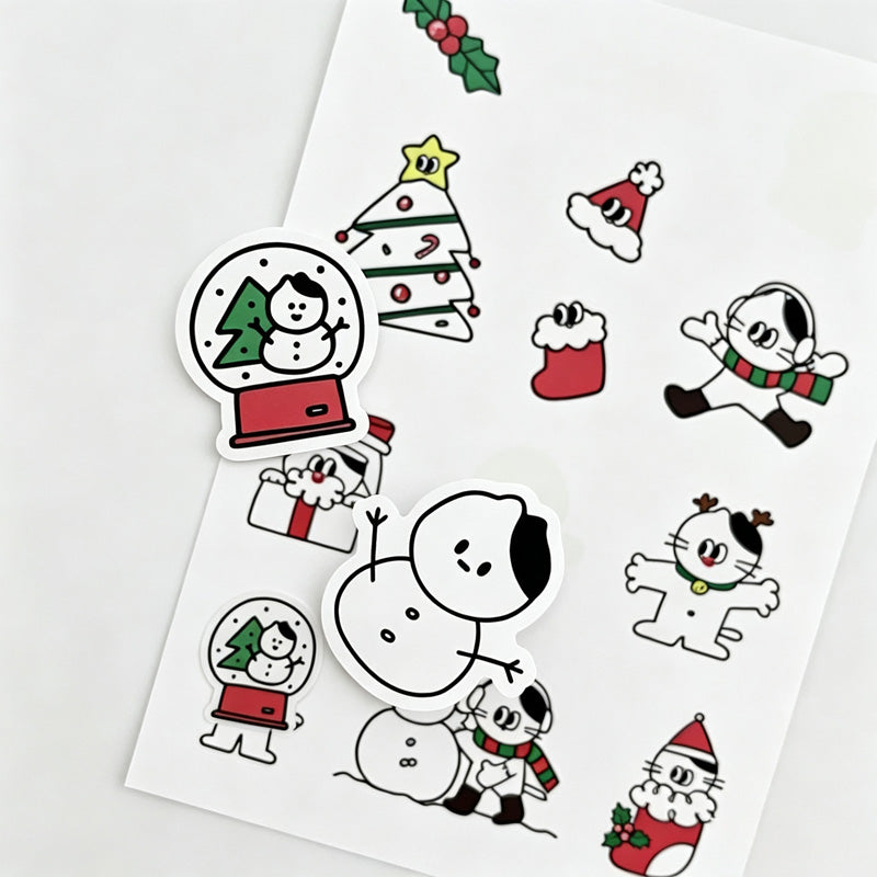 Christmas Matte Sticker Sheets Set