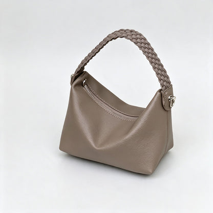 Braided Handle Pouch Bag