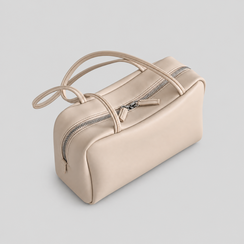 Faux Suede Shoulder Handle Bag