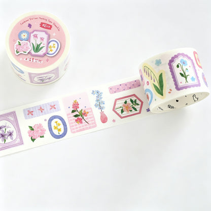 Plant Print Die‑Cut Washi Tape