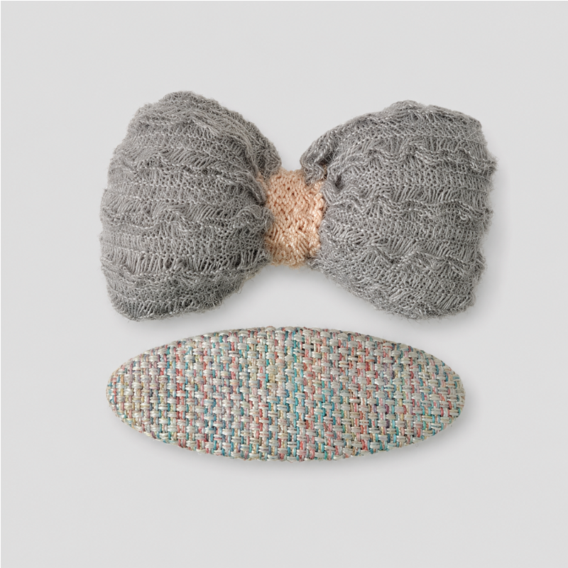 Mixed Bow Hair Clip Set