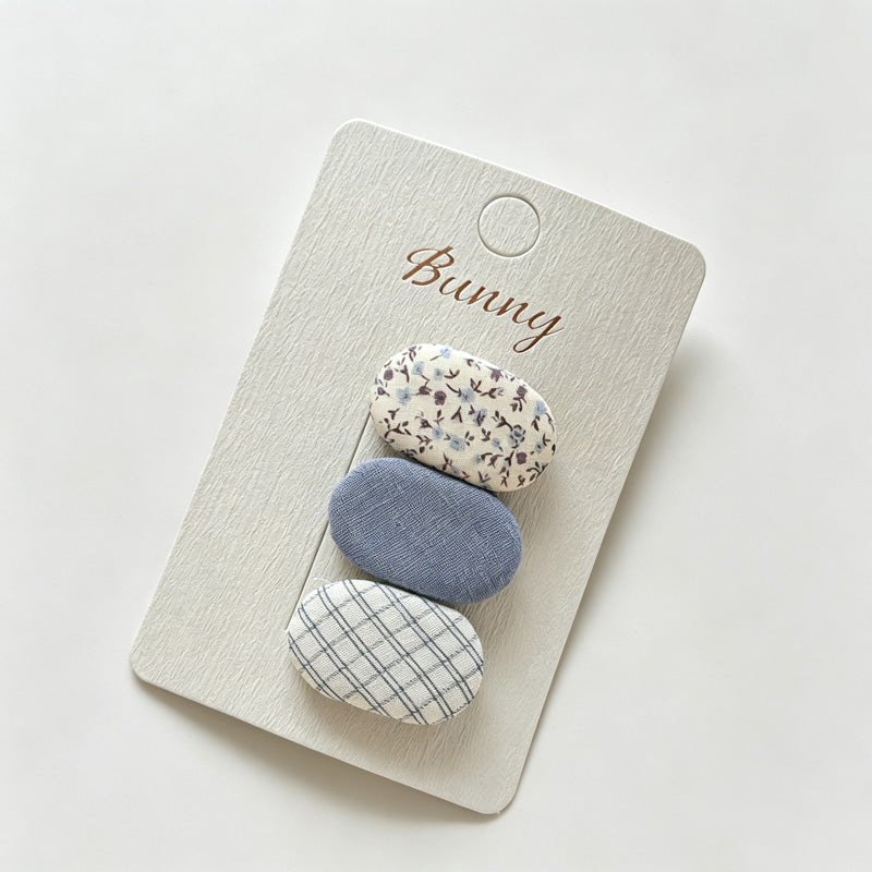 Floral Oval Shape Hair Clips