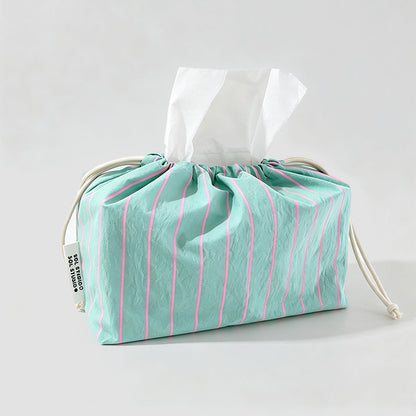 Striped Tissue Box Cover