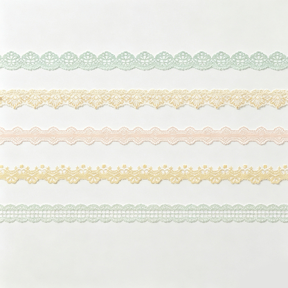 Lace Border Sticker Strips Set