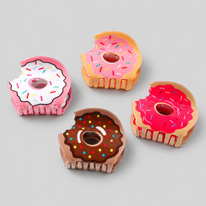 Bitten Donut Hair Claw Clip