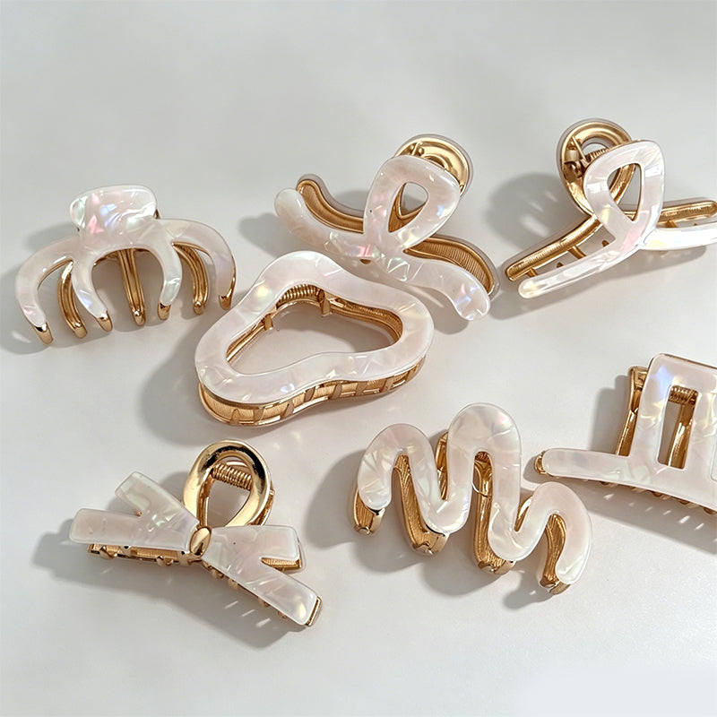 Elegant Pearl Apricot Geometri - Shopdayla Wholesale - #0546