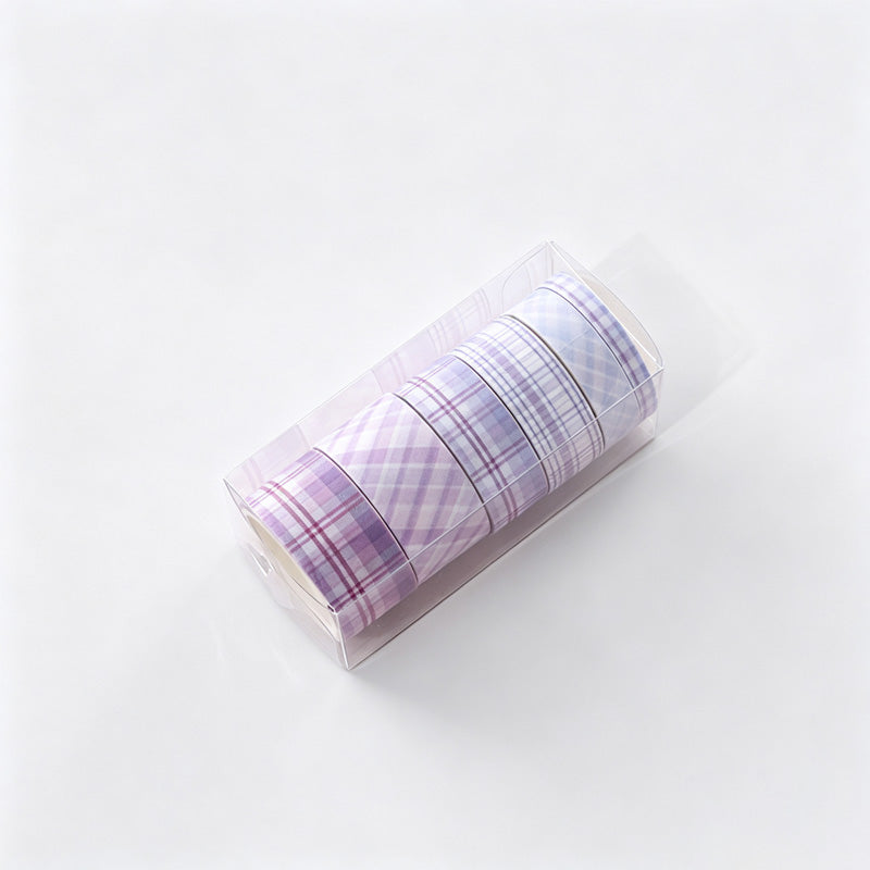 Plaid Print Washi Tape Set