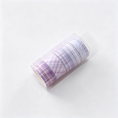 Plaid Print Washi Tape Set