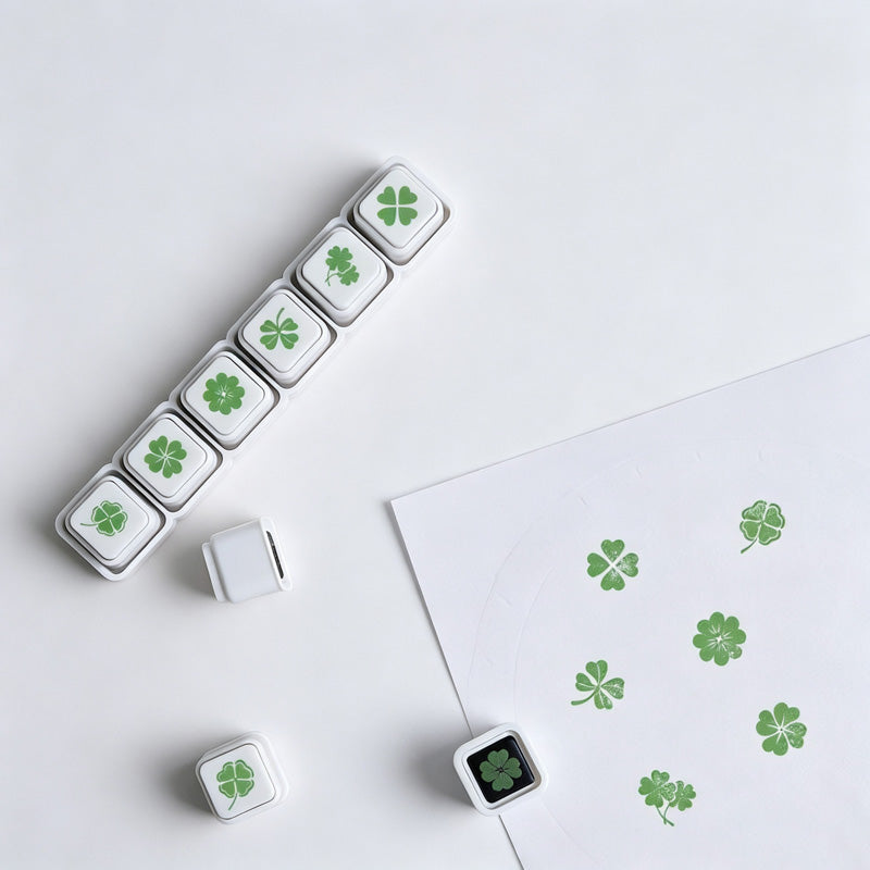 Six‑In‑One Plant Pattern Rubber Stamp