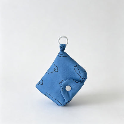 Multi Compartment Canvas Coin Pouch
