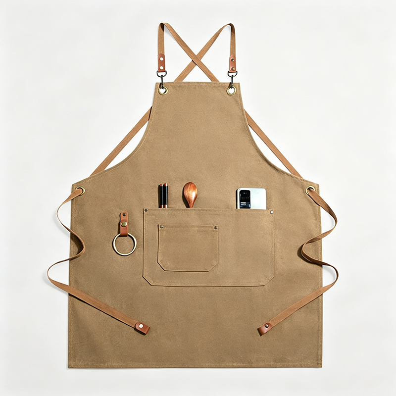 Cross‑Back Canvas Work Apron