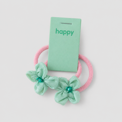 Flower Set Hair Tie