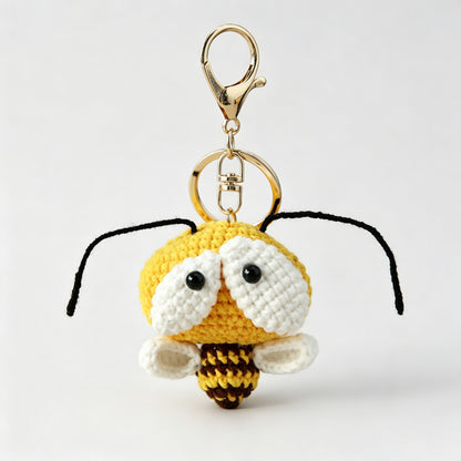 Crochet Bee Keychain