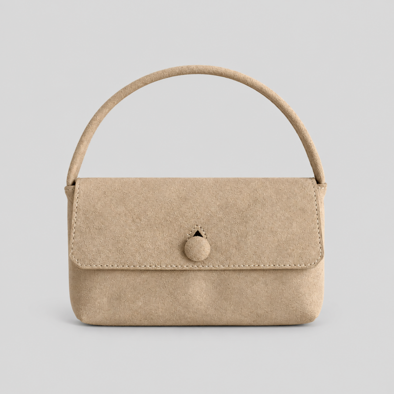 Solid Color Small Square Handle Bag