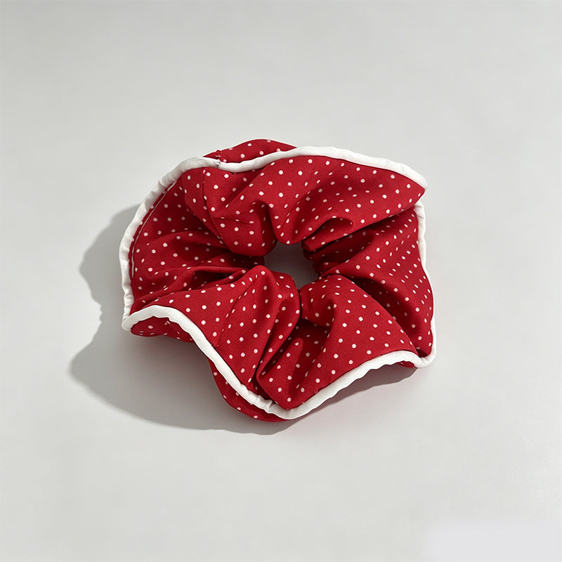 Retro Red Polka Dot Feel Scrun - Shopdayla Wholesale - #5554