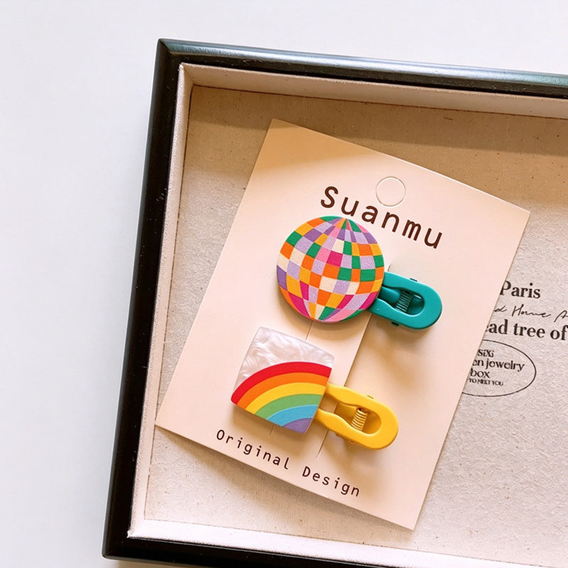 Resin Printed Duckbill Hair Clips