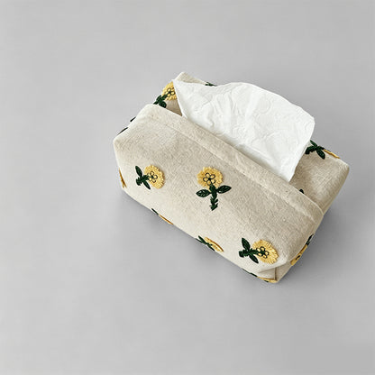 Embroidered Dandelion Storage Box