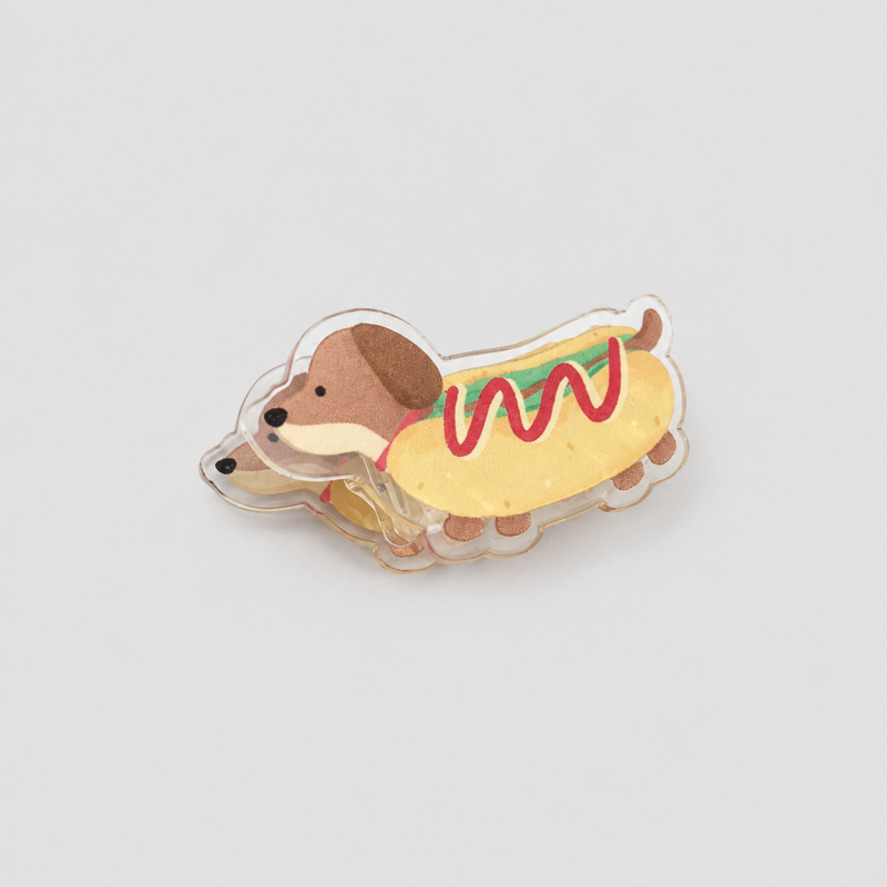 Food Pattern Transparent Paper Clip