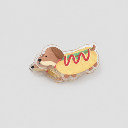 Food Pattern Transparent Paper Clip