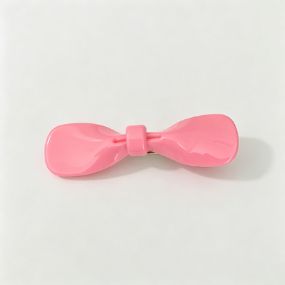 Bow Shape Acrylic Side Hair Clips
