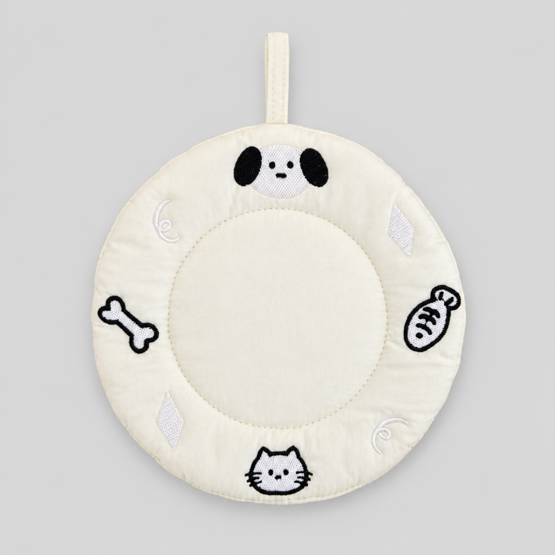 Animal Embroidered Round Coaster