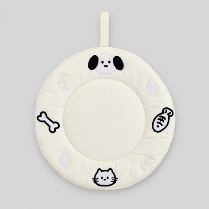 Animal Embroidered Round Coaster