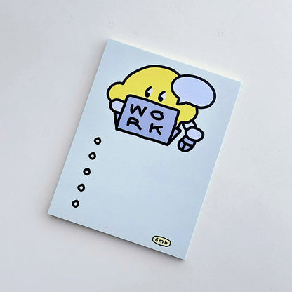 Lemon Graphic Non‑Sticky Notes