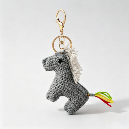 Crochet Horse Keychain
