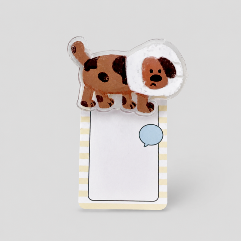 Transparent Dog Pattern Holding Clip