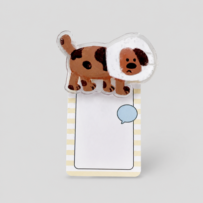 Transparent Dog Pattern Holding Clip