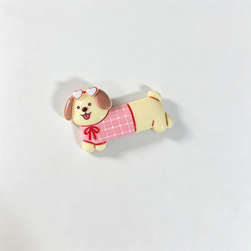 Dog Shaped Resin Fridge Magnet