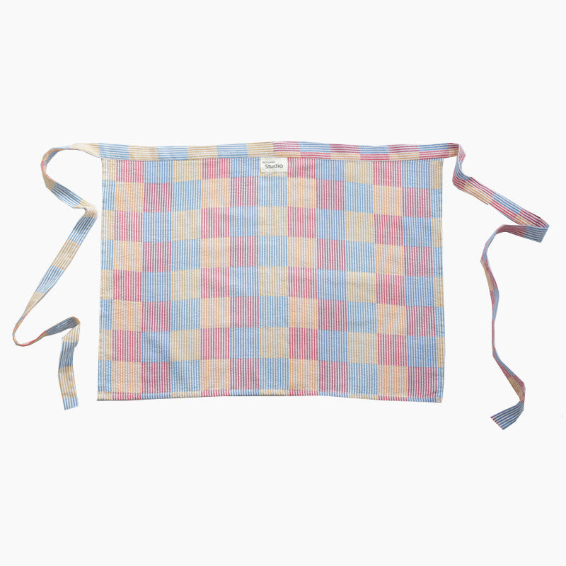 Pure Cotton Half-Body Stripe Kitchen Waist