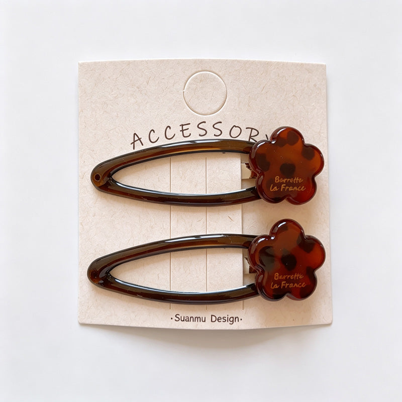 Tortoiseshell Acetate BB Hair Clips