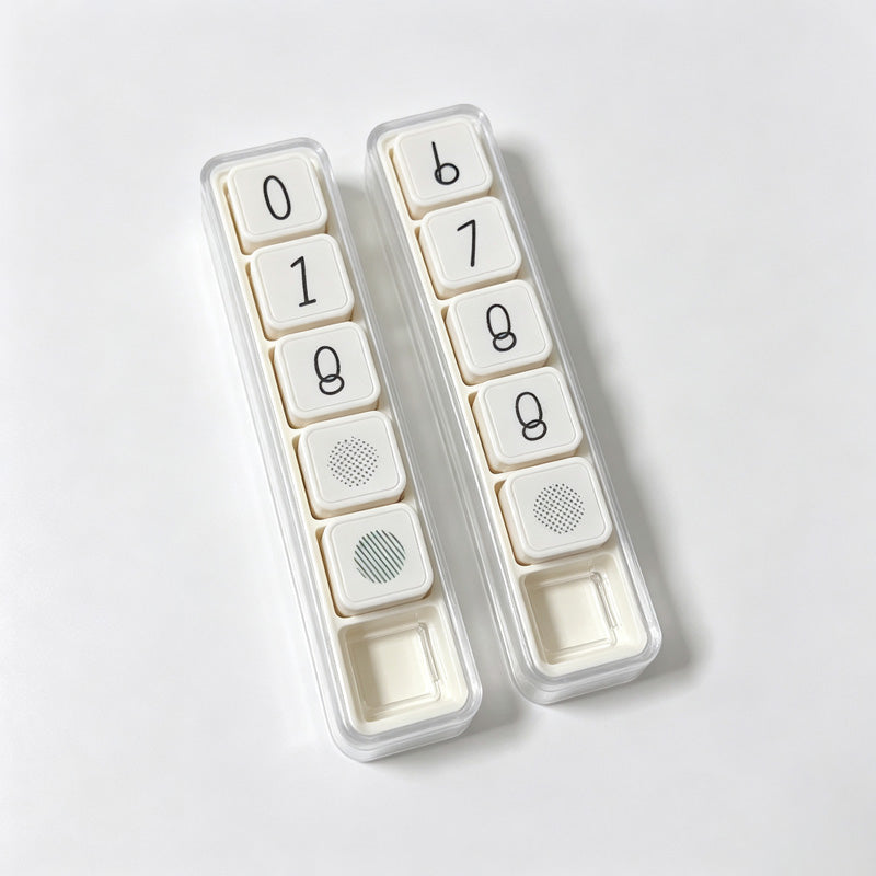 Six‑In‑One Number Stamp