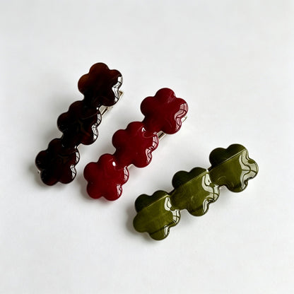 Flower‑Shape Alligator Hair Barrette