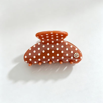 Polka Dots Fan Shaped Hair Claw