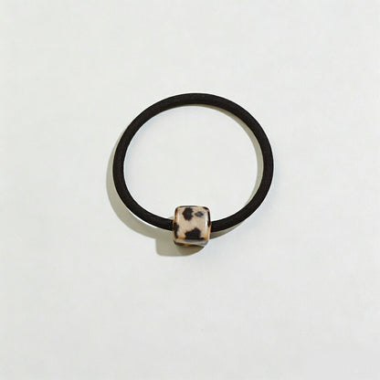 Refined Leopard Pattern Small Square Hairband