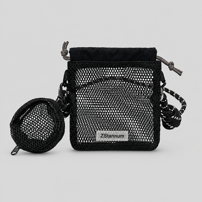 Hollow Drawstring Phone Crossbody Bags
