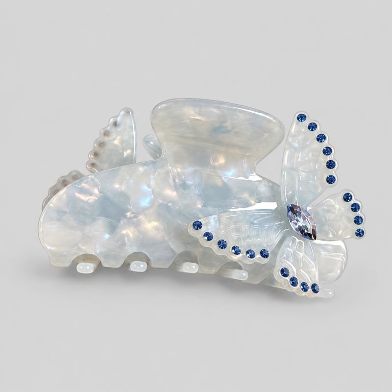 Butterfly Rhinestone Hair Clip Claw