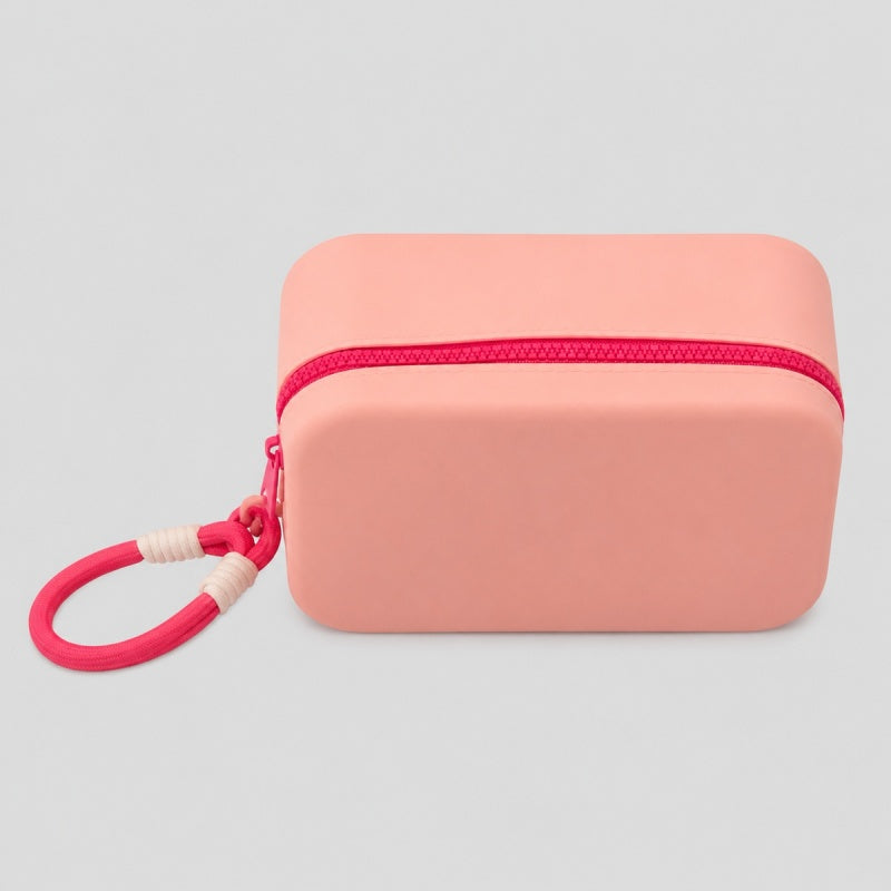 Color Block Hard Zip Case