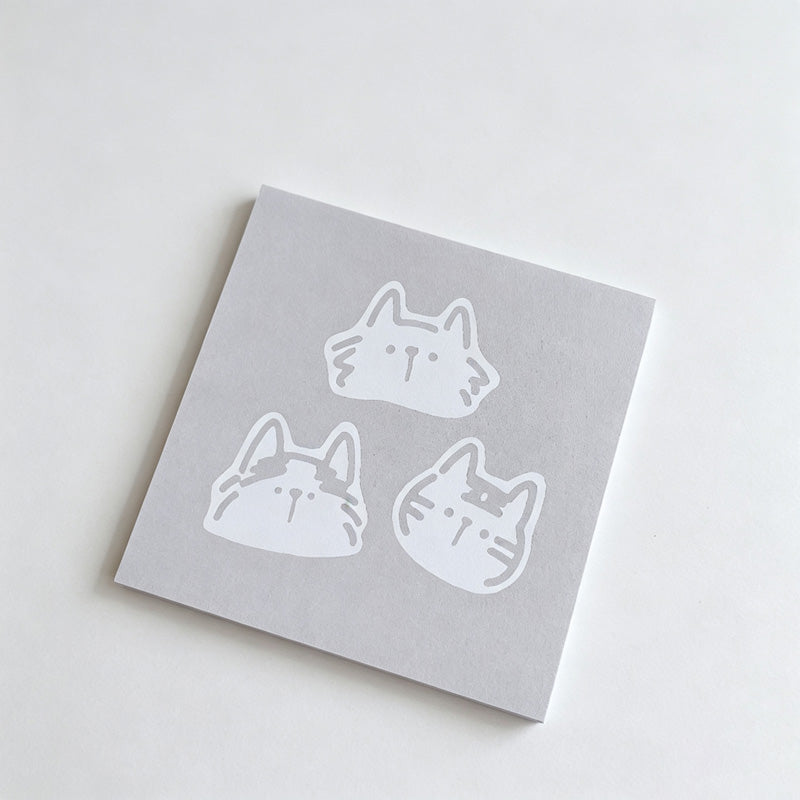 Line Cat Memo Non-Sticky Notes
