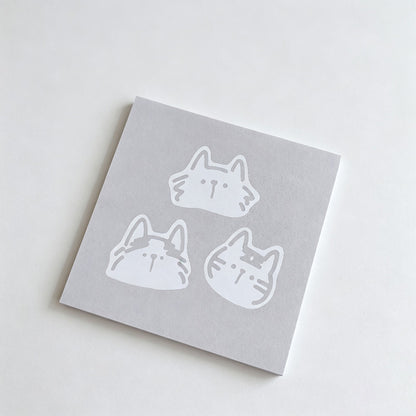Line Cat Memo Non-Sticky Notes