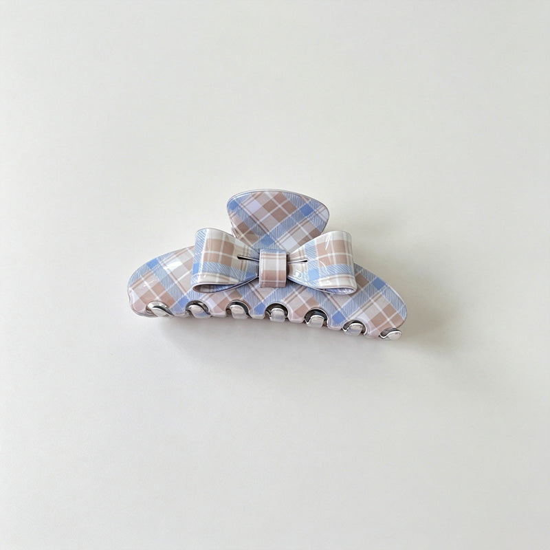 Polka Dot Bow Decor Hair Claw Clip